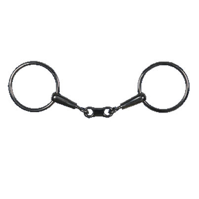 5 1/4" Mouth Patented Design Robart Pinchless Dee Ring Horse Bit 